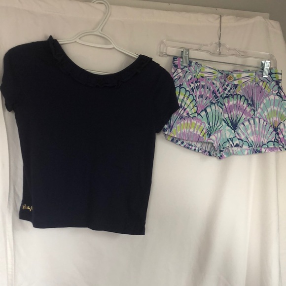 Lilly Pulitzer Girls’ Top and Shorts - Picture 1 of 7